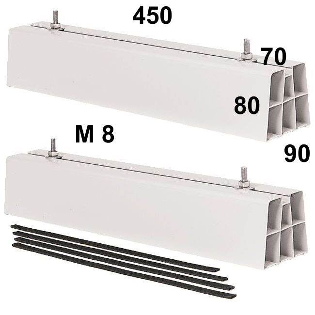 BASE PAVIMENTO COPPIA 450 mm. MAX KG.380 BIESTRUSA