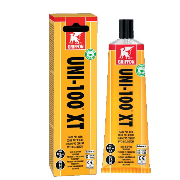 COLLANTE 125 ml GRIFFON UNI 100 XT PER PVC RIGIDO