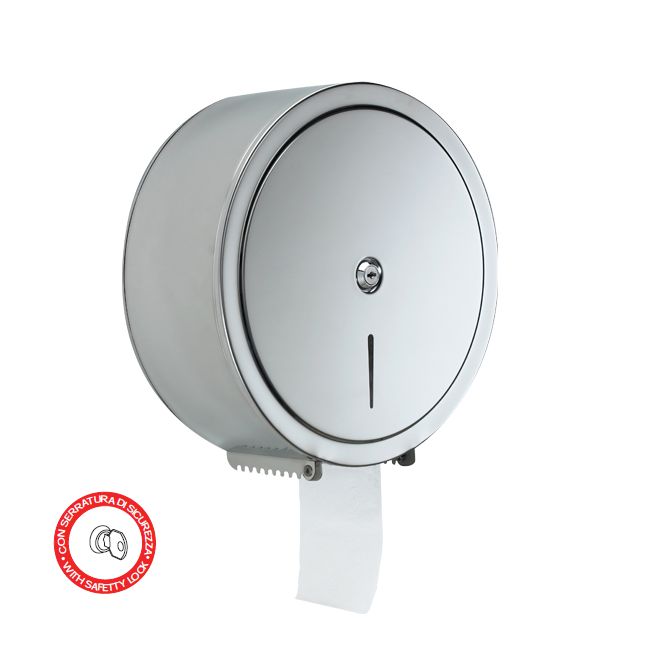 DISTRIBUTORE ROTOLO CARTA D.340 INOX C/SERRATURA