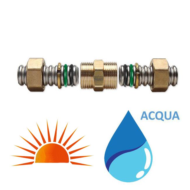 RACCORDO DOPPIO DN 20 ACQUA/SOLARE EUROTIS