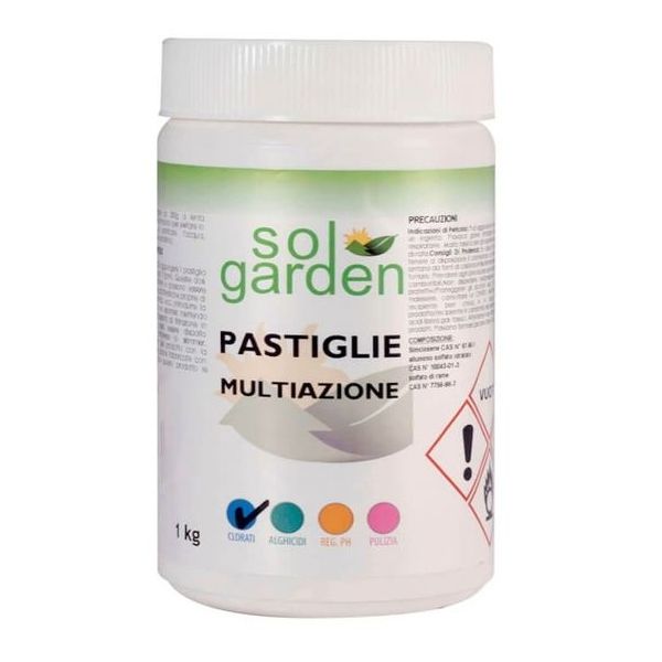 FLOCCULANTE SOL GARDEN 42 KG. 1 PASTIGLIE gr.100