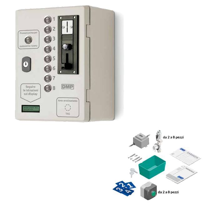 GETTONIERA 5 DOCCE  MONETA  CARD