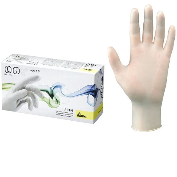 GUANTI LATTICE BIANCO SP.0,08 M.USO 
