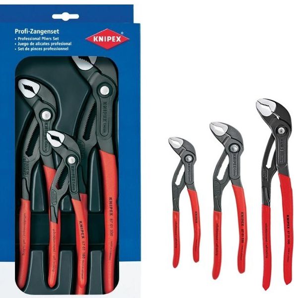 KNIPEX ASSORTIMENTO PINZE COBRA (180/250/300)