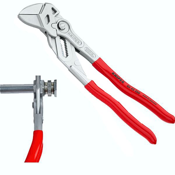 KNIPEX PINZA CHIAVE 250 mm MANICO OBLIQUO A 15 °C