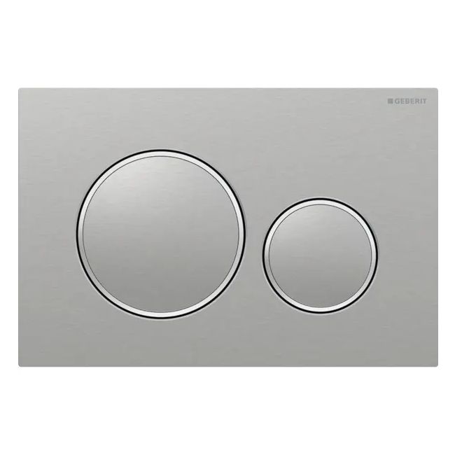 PLACCA SIGMA 20 CROMO SPAZZOLATO INOX (GB)