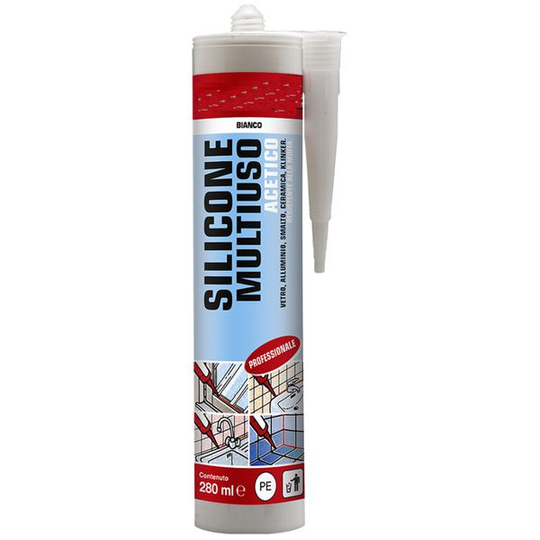 SILICONE ACETICO BIANCO ml.280 ANTIMUFFA