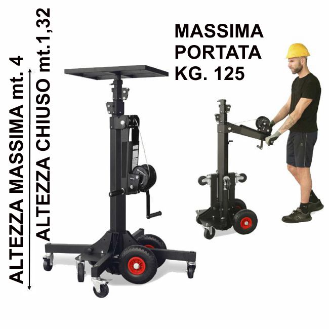 SOLLEVATORE MANUALE mt.4,00 KG.125 ELC-725 BC