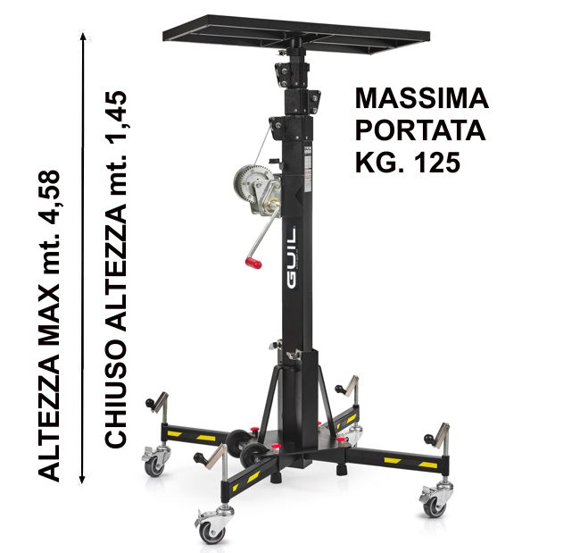 SOLLEVATORE MANUALE mt.4,50 KG.125 ELC-730/R