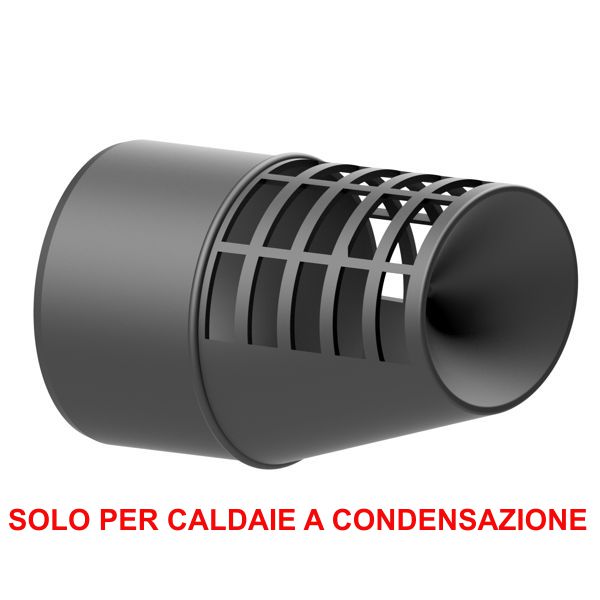 TERMINALE FUMI M.60 C/CONVOGLIATORE CONDENSA