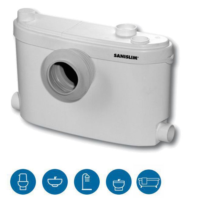 TRITURATORE SANISLIM WC-BAGNO COMPLETO (mt.7)*