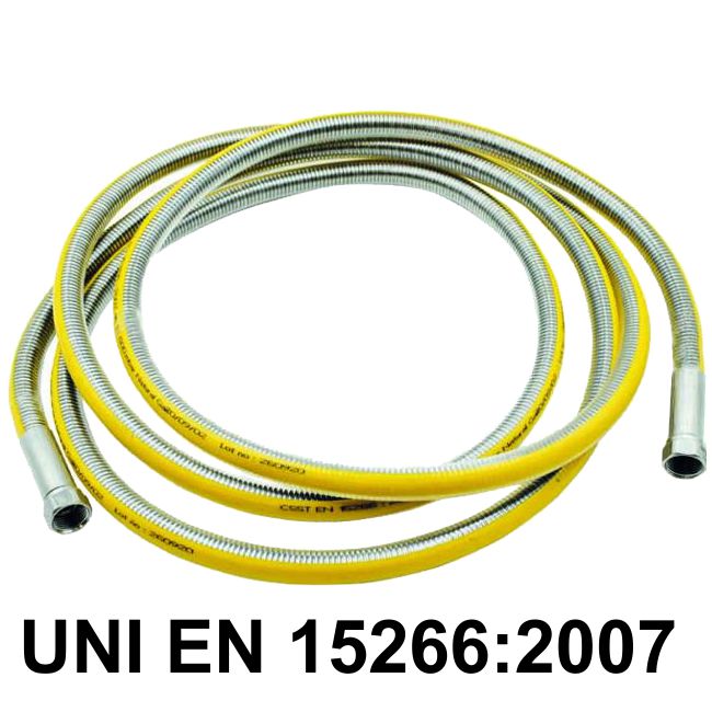FLESSIBILE GAS FF 1/2 DA MT.3  NORMA UNI-EN 15266