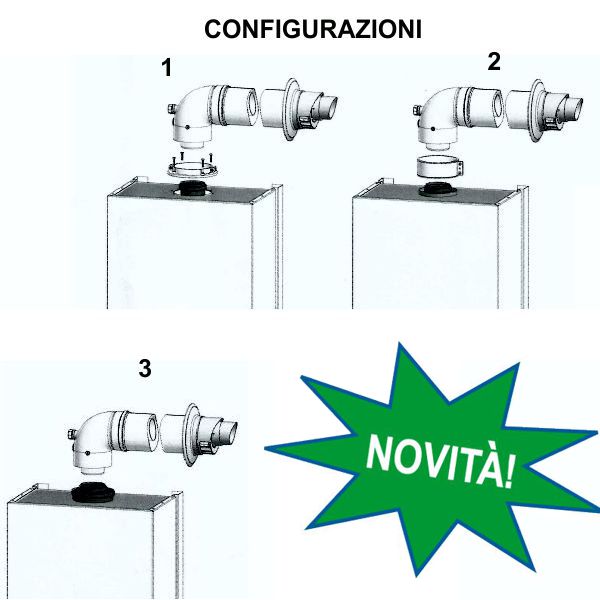 KIT COASSIALE UNIVERSALE PER CONDENSAZIONE