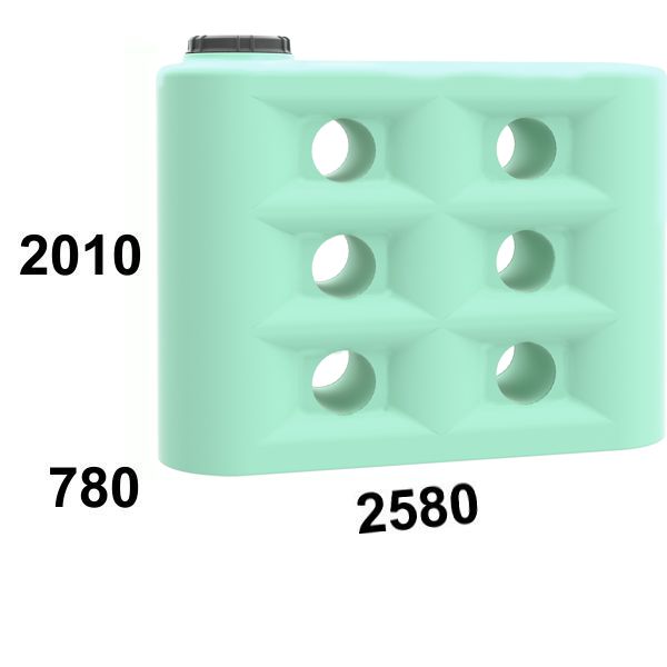 SERBATOIO POLIETIL. PARALL. LT.3000 NSQR3000