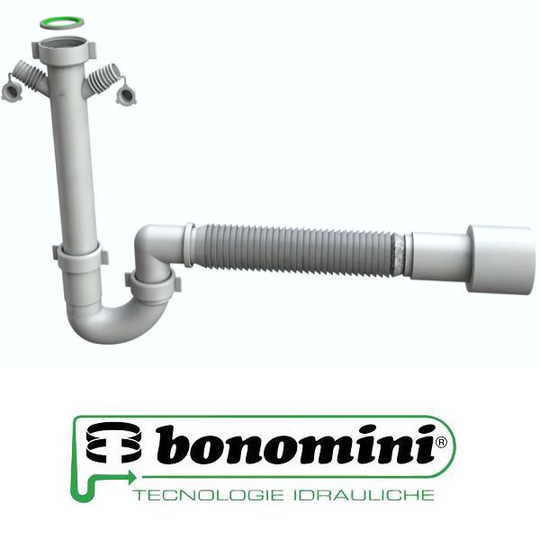 SIFONE LAVELLO FLESSIBILE 1 VIA 1