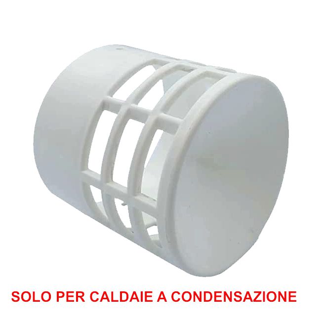 TERMINALE SCARICO FUMI PPS D.60 A PARETE