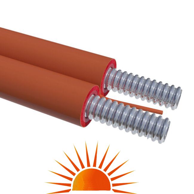 TUBO INOX SOLAR BINATO DN 15 C/CAVO (€/MT.)